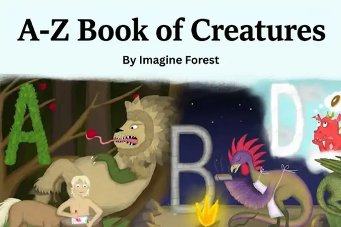 A-Z book of Creatures by Imagine Forest
