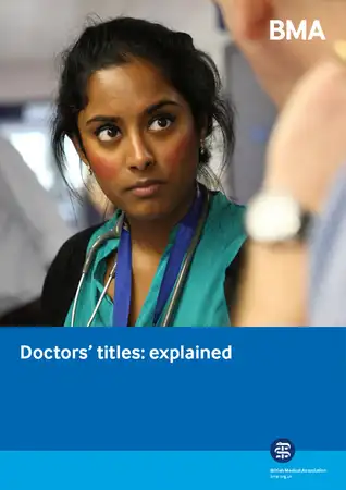Doctors Title Explained by The BMA