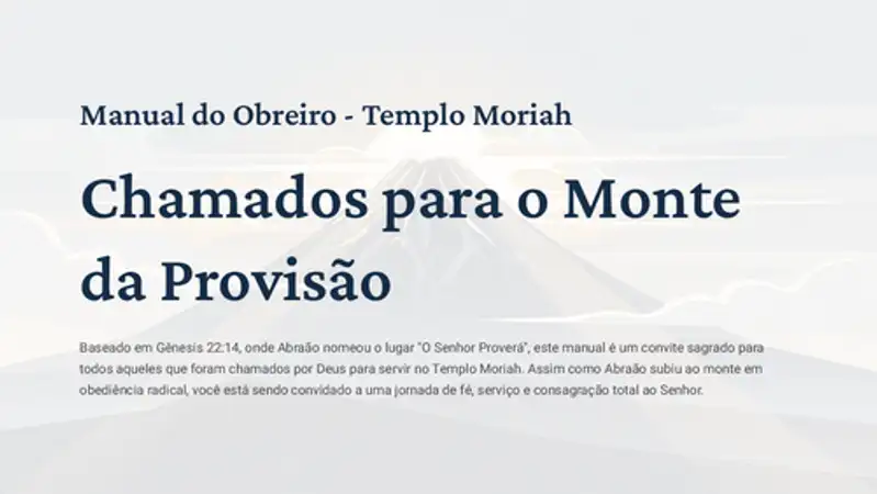 Apostila Obreiros Moriah