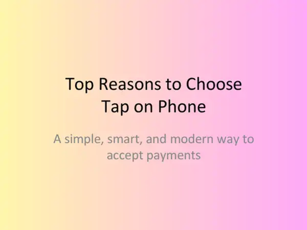 Best tap on phone in the dubai .pptx