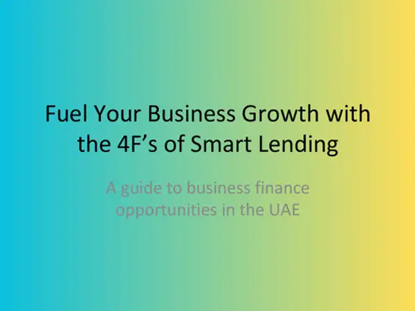 Best business finance in UAE