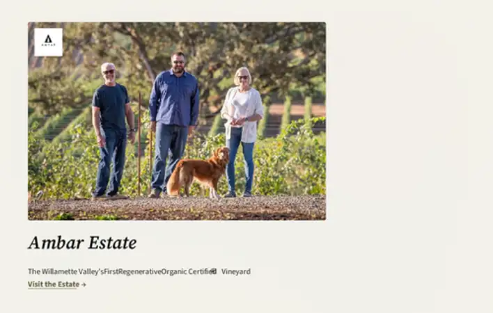 Ambar Estate | Regenerative Organic Vineyard in Oregon